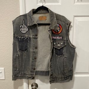 Vintage Levi’s denim bikers vest